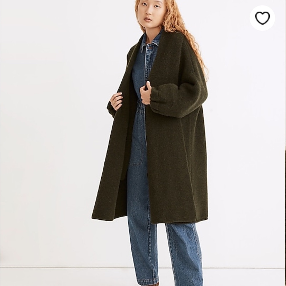 NWT Madewell Glenridge Shawl Collar Sweater Coat